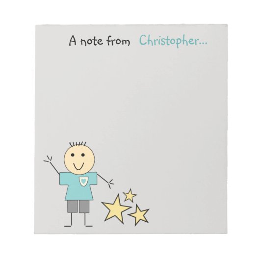 Bloc-note Les gosses, c'est Gray et Green with name (Devant)