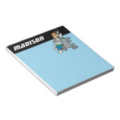 Bloc-note Les Jetsons | George & Astro | Ajouter Votre Nom (Incliné)