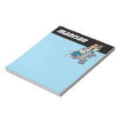 Bloc-note Les Jetsons | George & Astro | Ajoutez votre nom (Tourné)