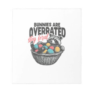 Bloc-note Les lapins sont surestimés Restez sauvage Œufs de 