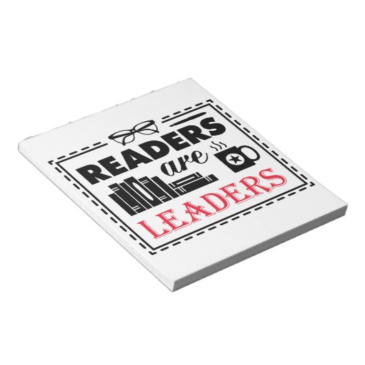 Bloc-note Les lecteurs sont des leaders (Incliné)