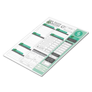 Bloc-note Les Marges Quotidiennes - Budget détaillé + Planif