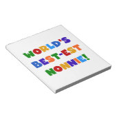 Bloc-note Les meilleurs cadeaux de couleur vive Nonnie du mo (Incliné)