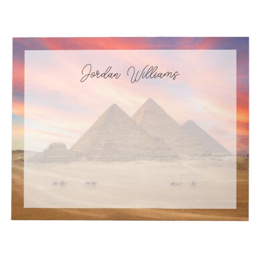 Bloc-note Les monuments | Les grandes pyramides (Devant)