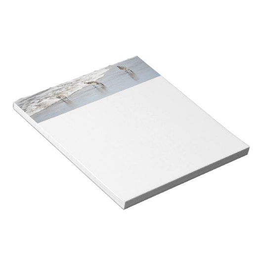 Bloc-note Les oiseaux de plage dans les notes de Surf (Incliné)