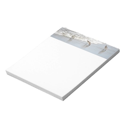 Bloc-note Les oiseaux de plage dans les notes de Surf (Tourné)