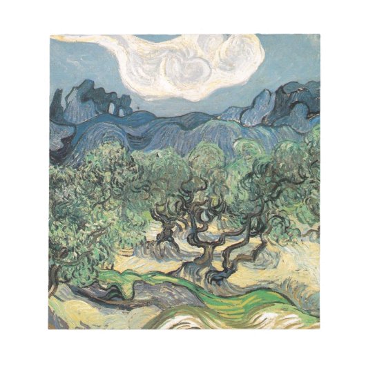 Bloc-note Les oliviers, Vincent van Gogh (Devant)