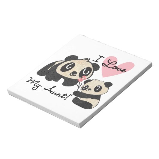 Bloc-note Les pandas I aiment ma tante (Tourné)