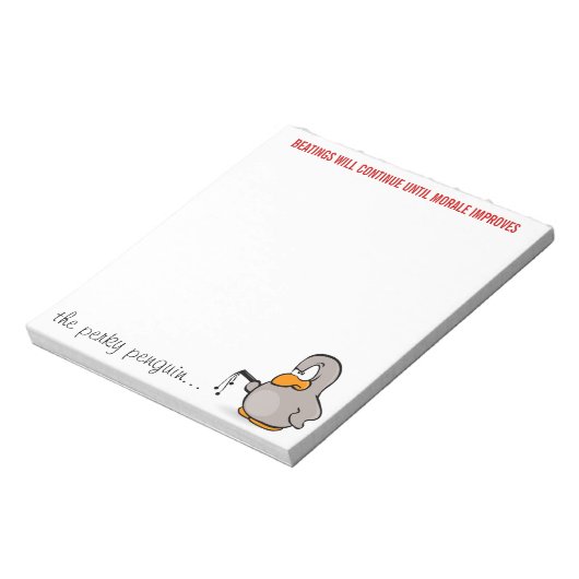 Bloc-note Les passages à tabac se poursuivront jusqu'à ce qu (Tourné)