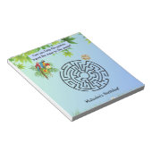 Bloc-note Les perroquets trouvent du labyrinthe de graines s (Incliné)