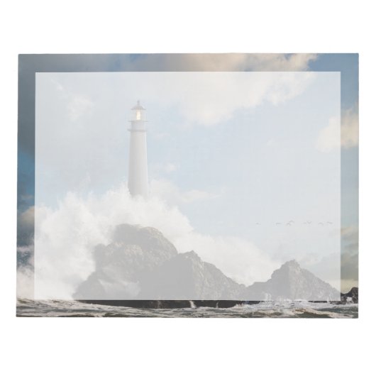 Bloc-note Les phares | Phare Avec Vagues De Crise (Devant)