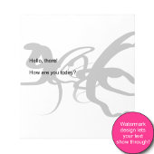 Bloc-note Les Plongeurs : Noir Abstrait et Blanc