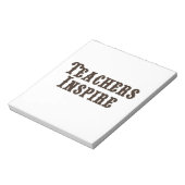 Bloc-note Les professeurs inspirent (Tourné)