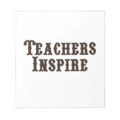 Bloc-note Les professeurs inspirent (Devant)