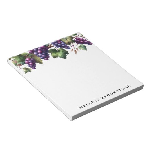 Bloc-note Les raisins sur la vigne sur mesure (Incliné)