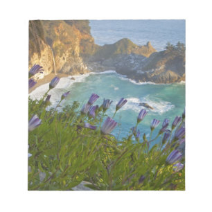 Bloc-note Les Scenic McWay Falls se jettent sur la plage et