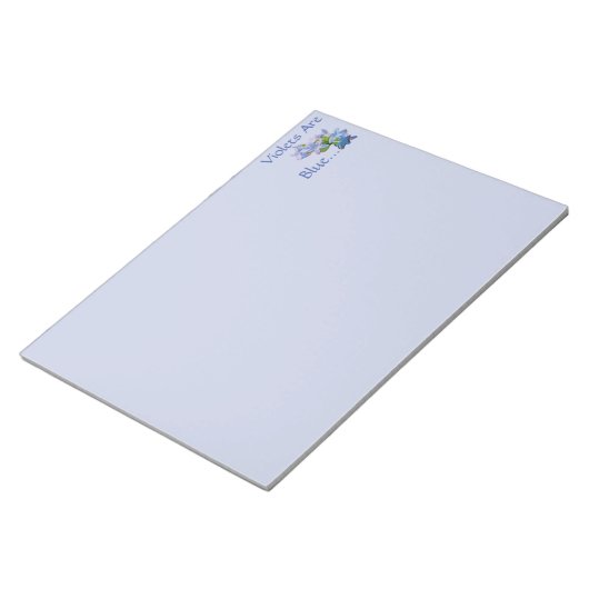 Bloc-note Les Violettes Sont Bleues... (Incliné)