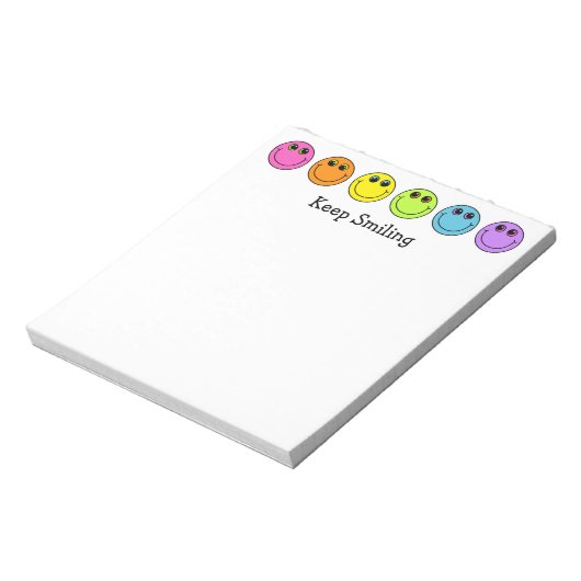 Bloc-note Les visages continuent à sourire (Tourné)