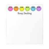 Bloc-note Les visages continuent à sourire (Devant)