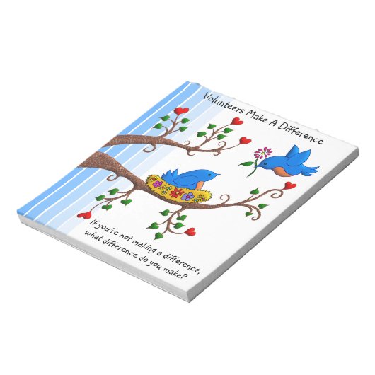 Bloc-note Les Volontaires Font Une Différence (Tourné)
