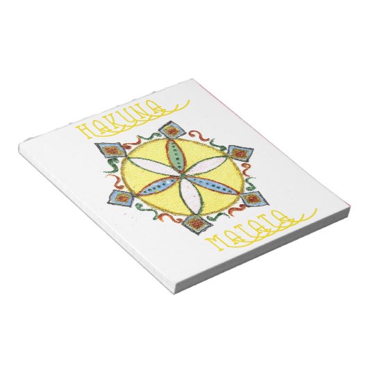 Bloc-note L'étoile à la fabrication de Hakuna Matata (Incliné)