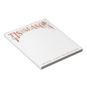 Bloc-note Lettré À La Main Ceci La Saison Noël (Incliné)