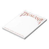 Bloc-note Lettré À La Main Ceci La Saison Noël (Tourné)