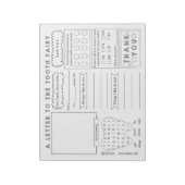 Bloc-note Lettre à la papeterie dentaire (Tourné)