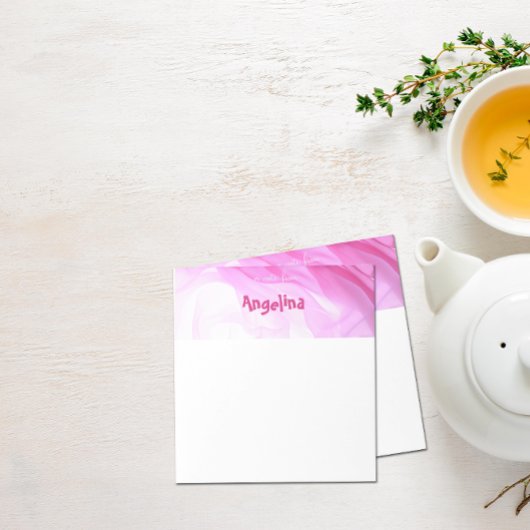 Bloc-note LETTRE Aquarelle rose éclat violet