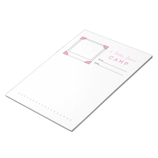 Bloc-note Lettre de camp de papeterie (Incliné)