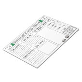 Bloc-note Lettre du camp Camp Camp Stationnaire (Incliné)