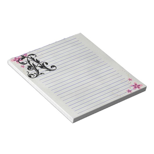 Bloc-note Lettre feuille A (Incliné)