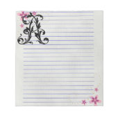 Bloc-note Lettre feuille A (Devant)