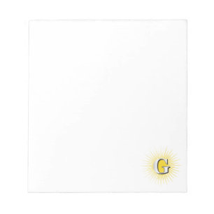 Bloc-note Lettre G - symbole maçonnique