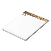 Bloc-note Lettre initiale A du léopard (Tourné)