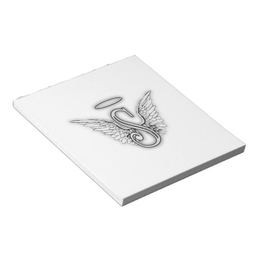 Bloc-note LETTRE INITIALE ANGLE Alphabet S AILES HALO (Incliné)