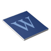 Bloc-note LETTRE INITIALE Bleu Fleur | Sapphire Blue (Incliné)