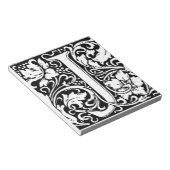 Bloc-note Lettre J Monogramme Art Nouveau Médiéval (Incliné)