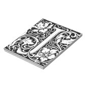 Bloc-note Lettre J Monogramme Art Nouveau Médiéval (Tourné)