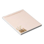 Bloc-note Lettre JW écriture Boho note pad (Incliné)