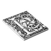 Bloc-note Lettre L Monogramme médiéval Art Nouveau (Incliné)
