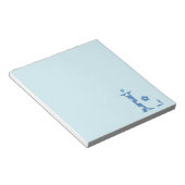 Bloc-note LETTRE Motif Fleur L(bleu) (Incliné)