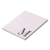 Bloc-note LETTRE Motif Fleur M (Tourné)