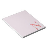 Bloc-note LETTRE Motif Fleur N(rouge) (Incliné)