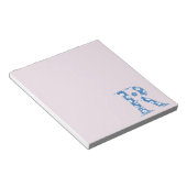 Bloc-note LETTRE Motif Fleur R(bleu) (Incliné)