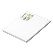 Bloc-note Lettre R Monogramme Fleur de lis (Tourné)
