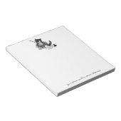 Bloc-note Lettre vintage de chat (Incliné)