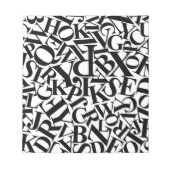 Bloc-note Lettres alphabétiques (Devant)