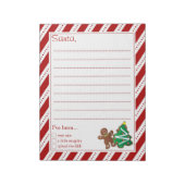 Bloc-note Lettres au Père Noël (Tourné)