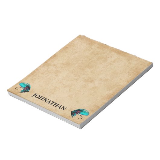 Bloc-note leurre de pêche à la mouche (Tourné)